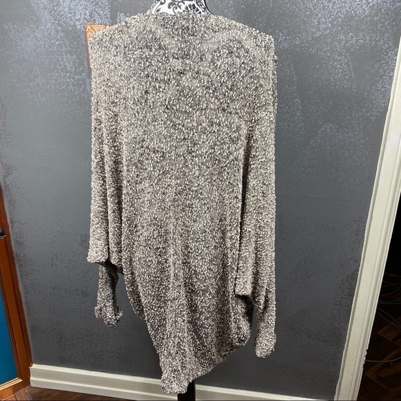 Blue Rain textured long open cardigan sweater - Picture 10 of 12